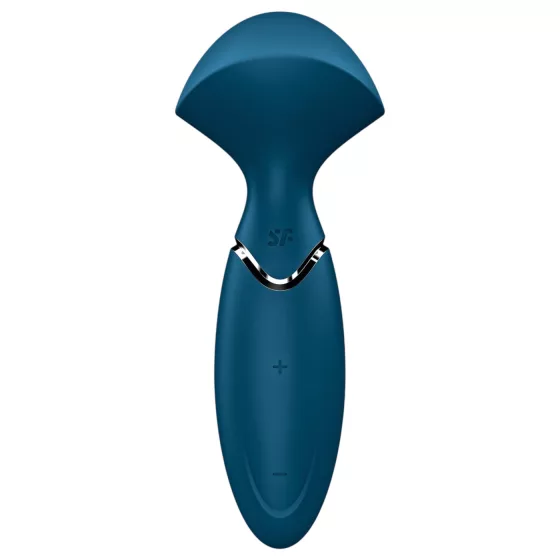 Satisfyer Mini Wand-er - masážní vibrátor voděodolný - modrý