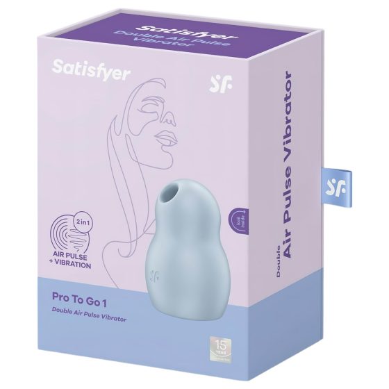 / Satisfyer Pro To Go 1 - vzduchový stimulátor klitorisu (modrý)