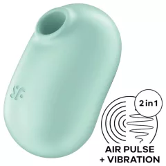   Satisfyer Pro To Go 2 - akumulátorový, tlakový stimulátor klitorisu (máta)