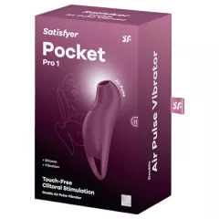   Satisfyer Pocket Pro 1 - akumulátorový, tlakové vlny vytvářející stimulátor klitorisu (fialový)