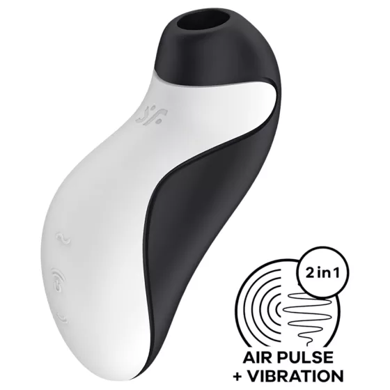 Satisfyer Orca - vodotěsný stimulátor klitorisu s tlakovými vlnami (černo-bílý)