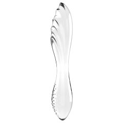   Satisfyer Dazzling Crystal 1 - oboustranné skleněné dildo (průhledné)