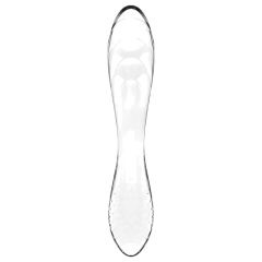   Satisfyer Dazzling Crystal 1 - oboustranné skleněné dildo (průhledné)
