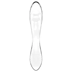   Satisfyer Dazzling Crystal 1 - oboustranné skleněné dildo - čiré
