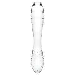   Satisfyer Dazzling Crystal 1 - oboustranné skleněné dildo (průhledné)