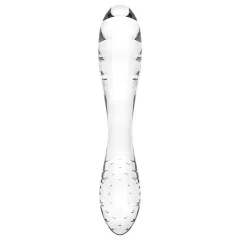   Satisfyer Dazzling Crystal 1 - oboustranné skleněné dildo - čiré