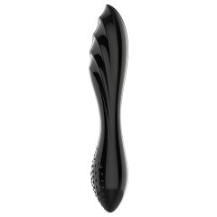   Satisfyer Dazzling Crystal 1 - oboustranné skleněné dildo (černé)