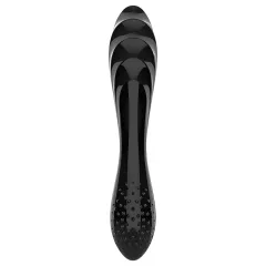   Satisfyer Dazzling Crystal 1 - skleněné dildo oboustranné - černé