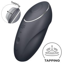   Satisfyer Tap & Climax 1 - 2v1 klitorisový vibrátor (černý)