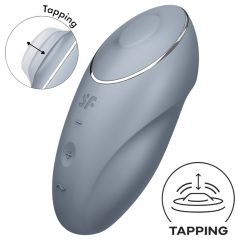   Satisfyer Tap & Climax 1 - 2v1 stimulátor klitorisu (šedý)