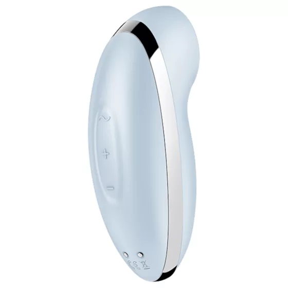 Satisfyer Tap & Climax 2 - stimulátor klitorisu a vibrátor 2 v 1 (modrý)