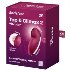   / Satisfyer Tap & Climax 2 - 2v1 stimulátor klitorisu a vibrátor (červený)