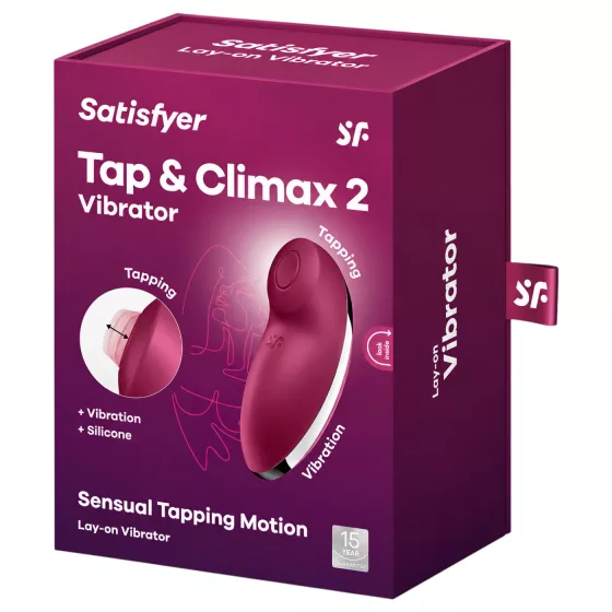 / Satisfyer Tap & Climax 2 - 2v1 stimulátor klitorisu a vibrátor (červený)