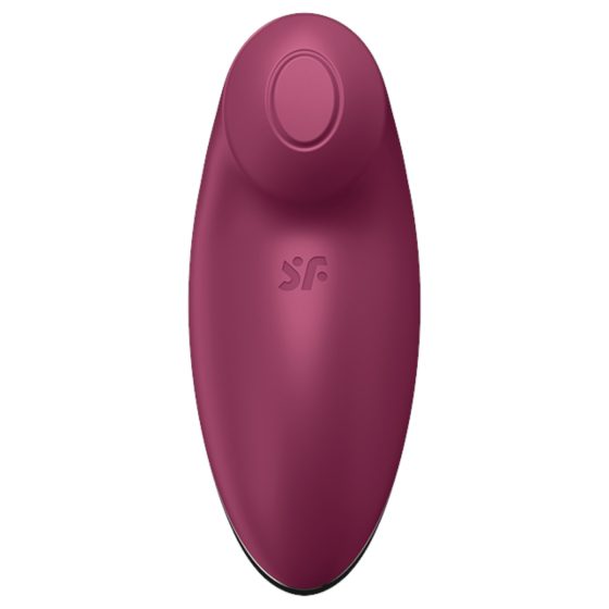 Satisfyer Tap & Climax 2 - vibrátor a dráždidlo klitorisu 2v1 - červený