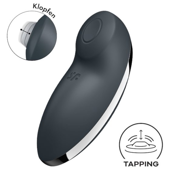 Satisfyer Tap & Climax 2 - 2v1 klitorální vibrátor (šedý)