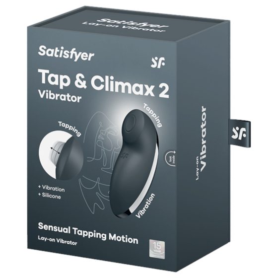 Satisfyer Tap & Climax 2 - 2v1 klitorální vibrátor (šedý)
