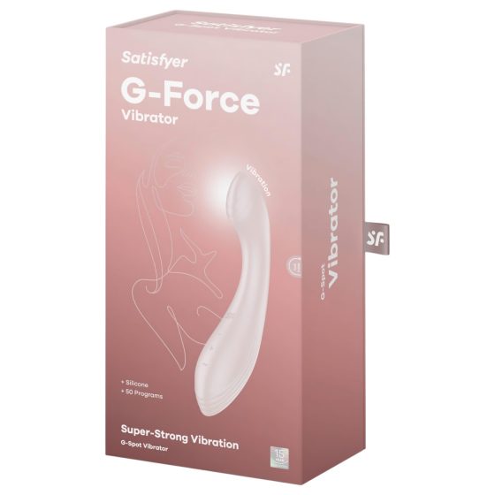 Satisfyer G-Force - dobíjecí, vodotěsný G-bod vibrátor (béžový)