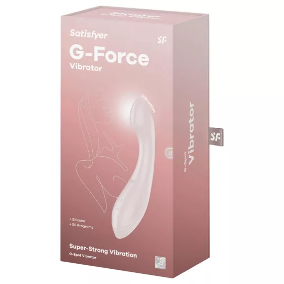 Satisfyer G-Force - akumulátorový, vodotěsný vibrátor na bod G (béžový)