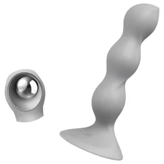 Satisfyer Triple Ball-R - dildo s korálky - šedá
