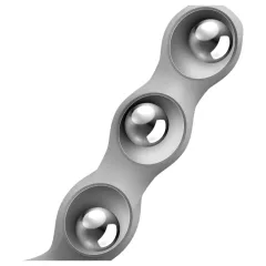 Satisfyer Triple Ball-R - dildo s korálky - šedá