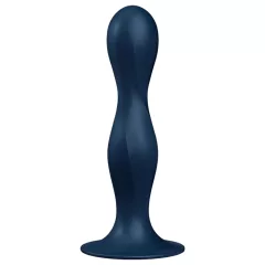 Satisfyer Double Ball-R - vážené dildo - modrá
