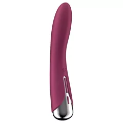   Satisfyer Spinning Vibe 1 - rotační G-bodový vibrátor s otočnou hlavicí (červený)