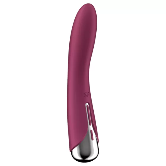 Satisfyer Spinning Vibe 1 - rotační G-bodový vibrátor s otočnou hlavicí (červený)
