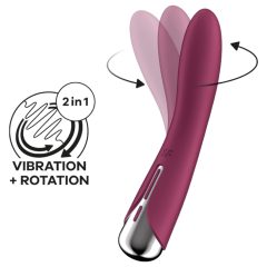   Satisfyer Spinning Vibe 1 - rotační G-bod vibrátor (červený)