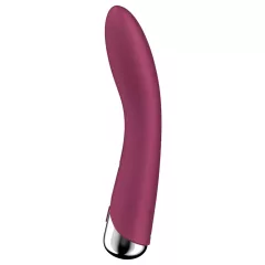   Satisfyer Spinning Vibe 1 - rotační G-bodový vibrátor s otočnou hlavicí (červený)