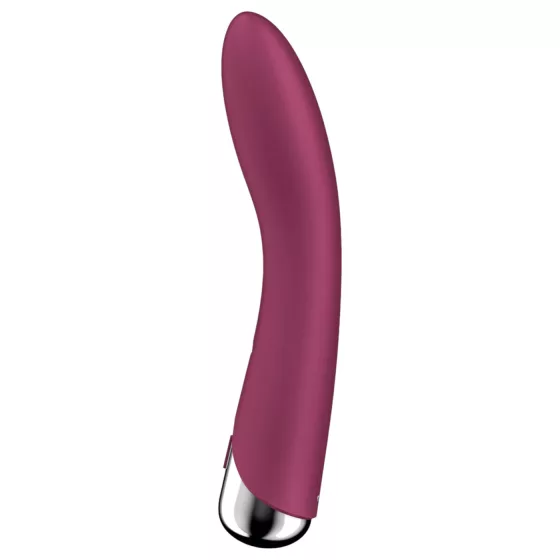 Satisfyer Spinning Vibe 1 - rotační G-bodový vibrátor s otočnou hlavicí (červený)