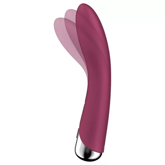 Satisfyer Spinning Vibe 1 - rotační G-bodový vibrátor s otočnou hlavicí (červený)