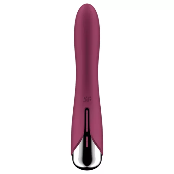 Satisfyer Spinning Vibe 1 - rotační G-bodový vibrátor s otočnou hlavicí (červený)