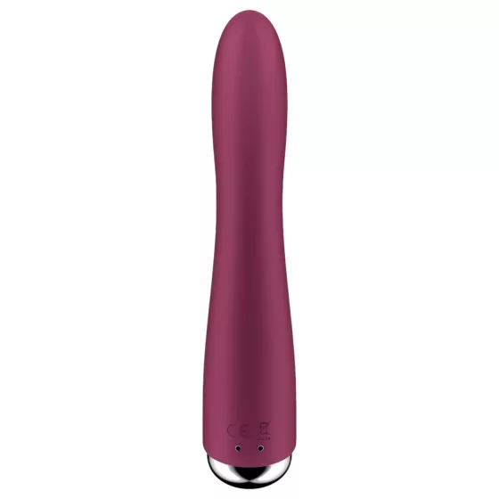 Satisfyer Spinning Vibe 1 - rotační G-bodový vibrátor s otočnou hlavicí (červený)