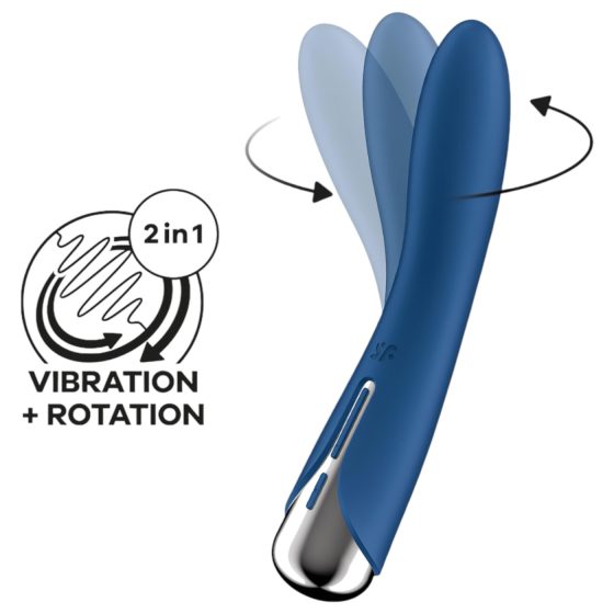 Satisfyer Spinning Vibe 1 - rotační G-bod vibrátor (modrý)