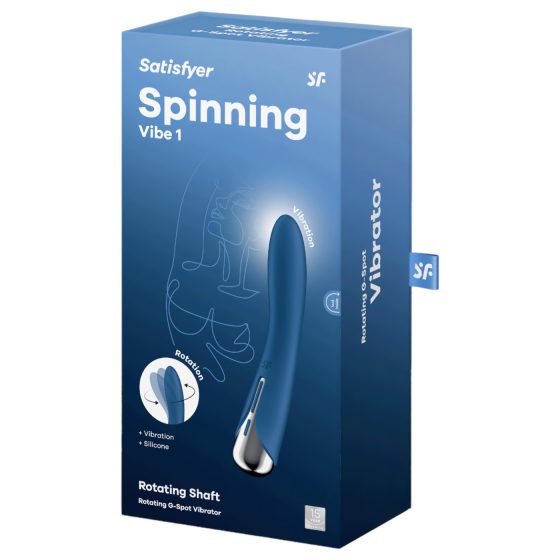 Satisfyer Spinning Vibe 1 - rotační G-bod vibrátor (modrý)