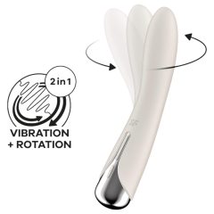   Satisfyer Spinning Vibe 1 - rotační G-bod vibrátor (béžový)
