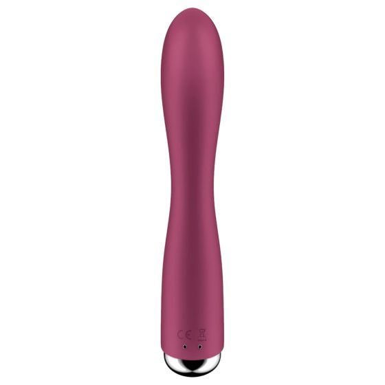 Satisfyer Spinning Rabbit 1 - rotační vibrátor s klitorálním ramenem (červený)