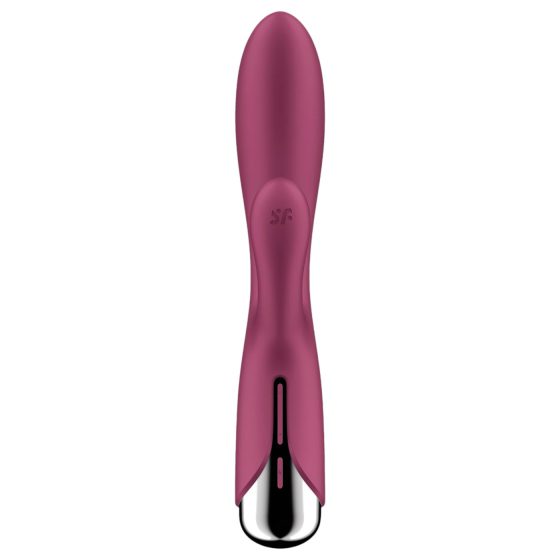 Satisfyer Spinning Rabbit 1 - rotační vibrátor s klitorálním ramenem (červený)