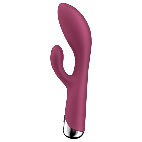 Satisfyer Spinning Rabbit 1 - rotační vibrátor s klitorálním ramenem (červený)