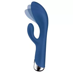   Satisfyer Spinning Rabbit 1 - rotační vibrátor s klitorálním raménkem (modrý)