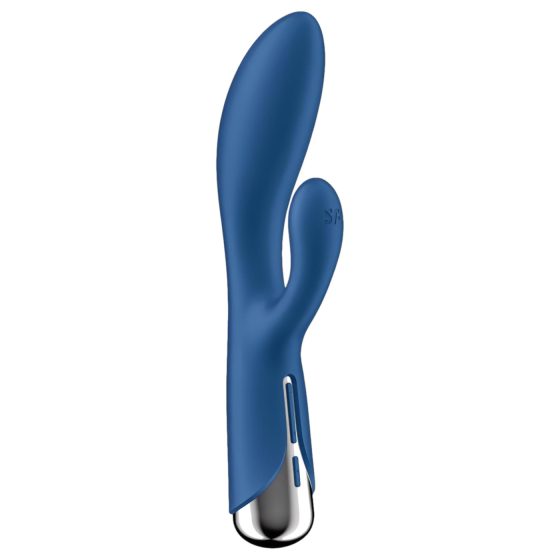 Satisfyer Spinning Rabbit 1 - rotační vibrátor s klitorálním ramenem (modrý)