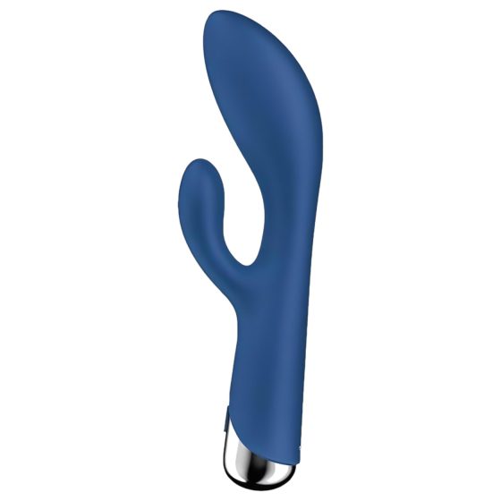 Satisfyer Spinning Rabbit 1 - rotační vibrátor s klitorálním ramenem (modrý)