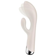  Satisfyer Spinning Rabbit 1 - rotační vibrátor s ramenem na klitoris (béžový)
