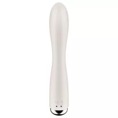   Satisfyer Spinning Rabbit 1 - vibrační vajíčko s rotujícím klitorálním stimulátorem (béžové)