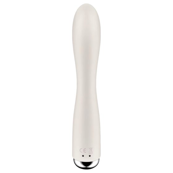 Satisfyer Spinning Rabbit 1 - rotační vibrátor s ramenem na klitoris (béžový)