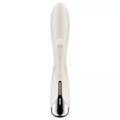   Satisfyer Spinning Rabbit 1 - vibrační vajíčko s rotujícím klitorálním stimulátorem (béžové)