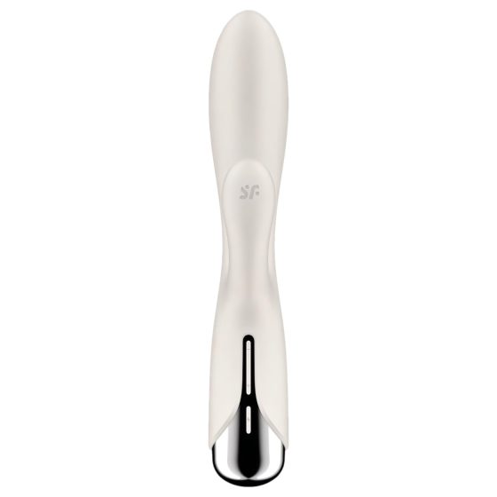 Satisfyer Spinning Rabbit 1 - rotační vibrátor s ramenem na klitoris (béžový)