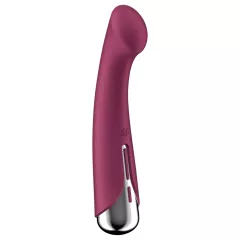   Satisfyer Spinning G-Spot 1 - rotační vibrátor na bod G s otočnou hlavicí (červený)