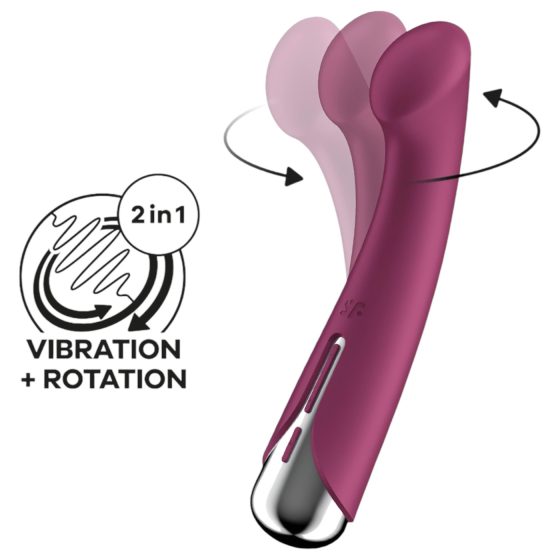 Satisfyer Spinning G-Spot 1 - rotační G-bod vibrátor (červený)