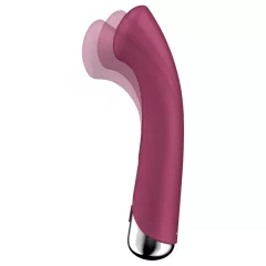   Satisfyer Spinning G-Spot 1 - rotační vibrátor na bod G s otočnou hlavicí (červený)